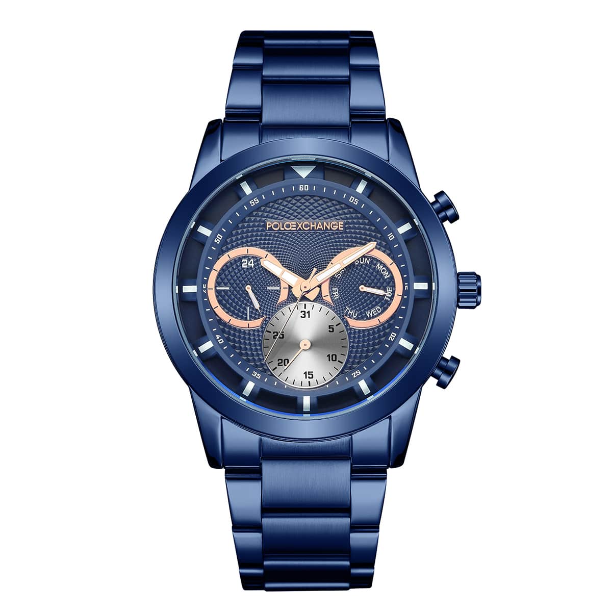 MONTRE POLOEXCHANGE HOMME M.FONCTION ACIER